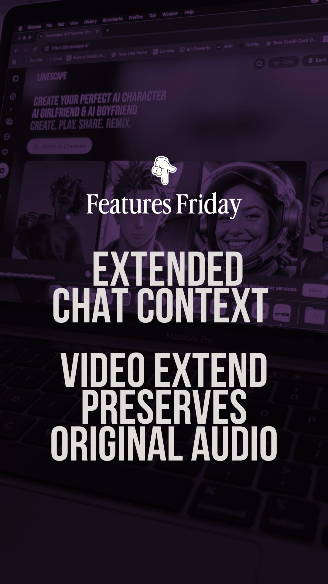 Features Friday: Extended Context & Seamless Video Audio – Deeper Connections Start Now post image
