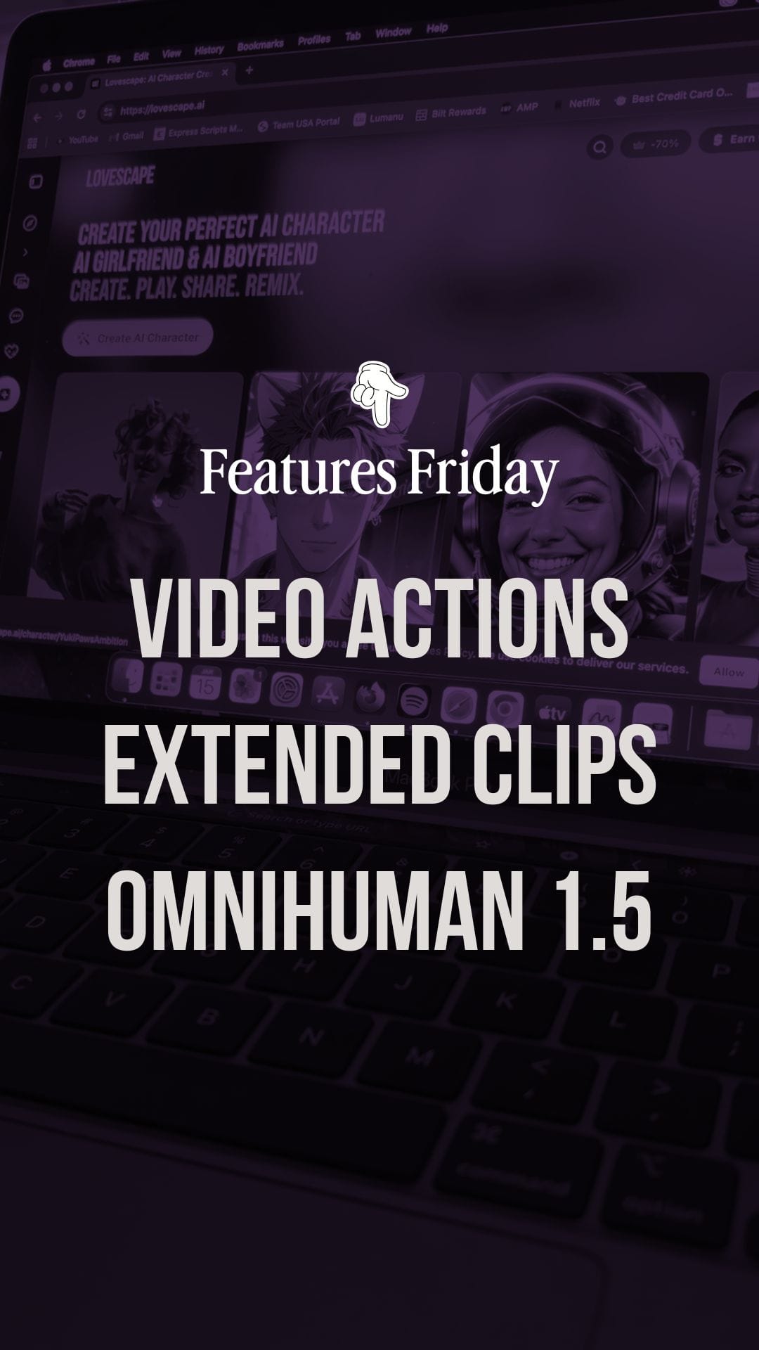 Features Friday: A New Visual Era Begins — Video Actions, Extended Clips, and Omnihuman 1.5 post image