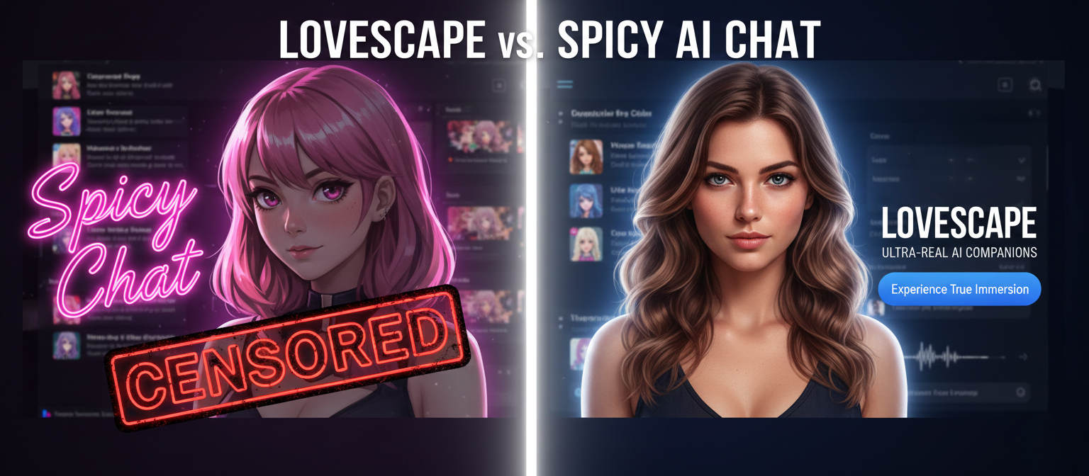 Lovescape vs. Spicy AI Chat: The Ultimate Guide to Uncensored AI Companionship in 2026 post image