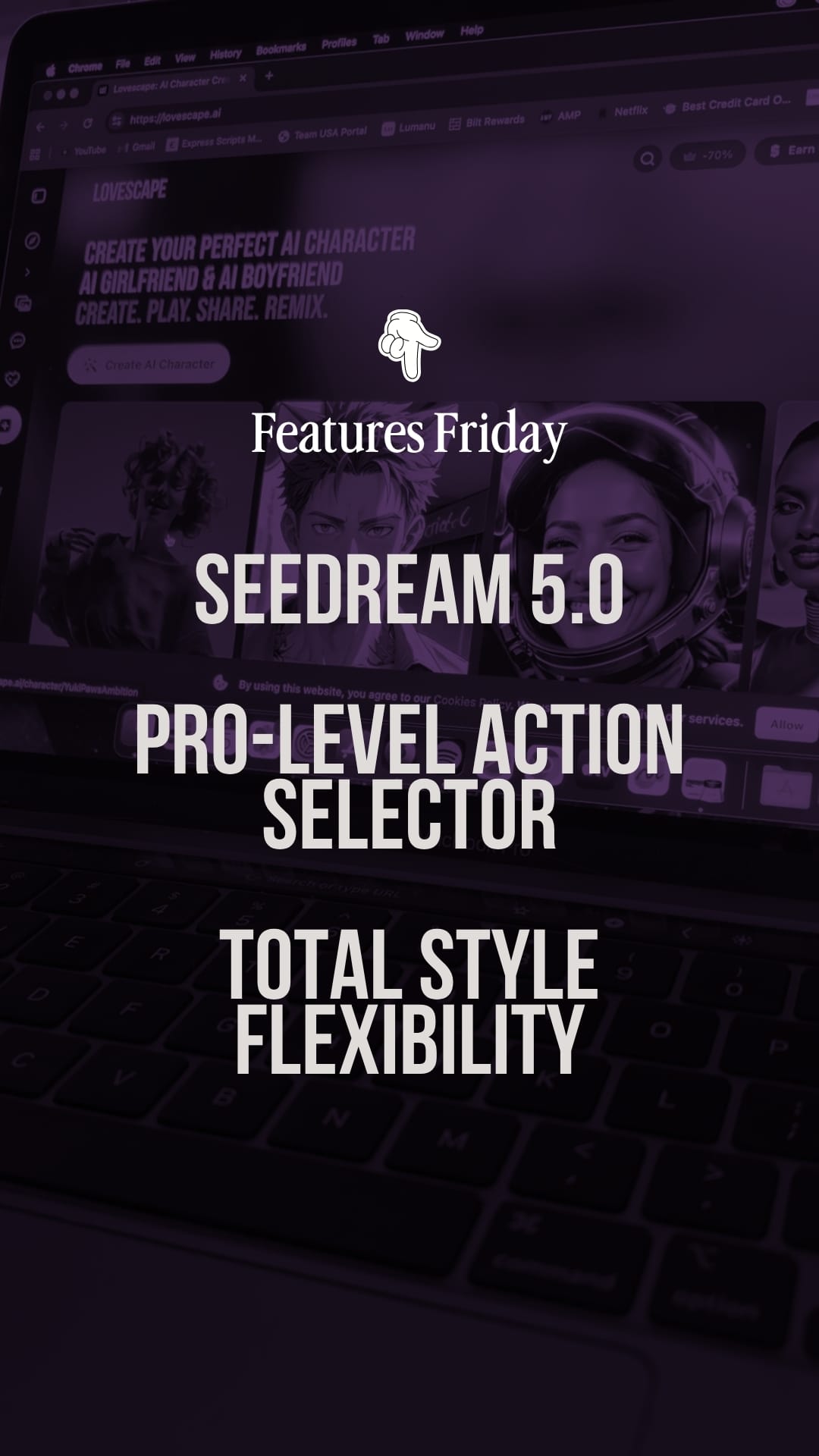 Features Friday: No-Limits Image Generation with Seedream 5.0-Lite on Lovescape post image