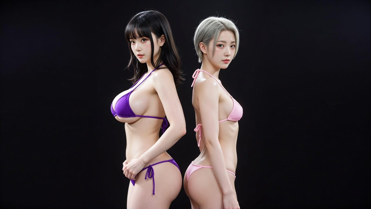 Two AI-generated companion characters representing Candy AI and Lovescape in a side-by-side comparison.