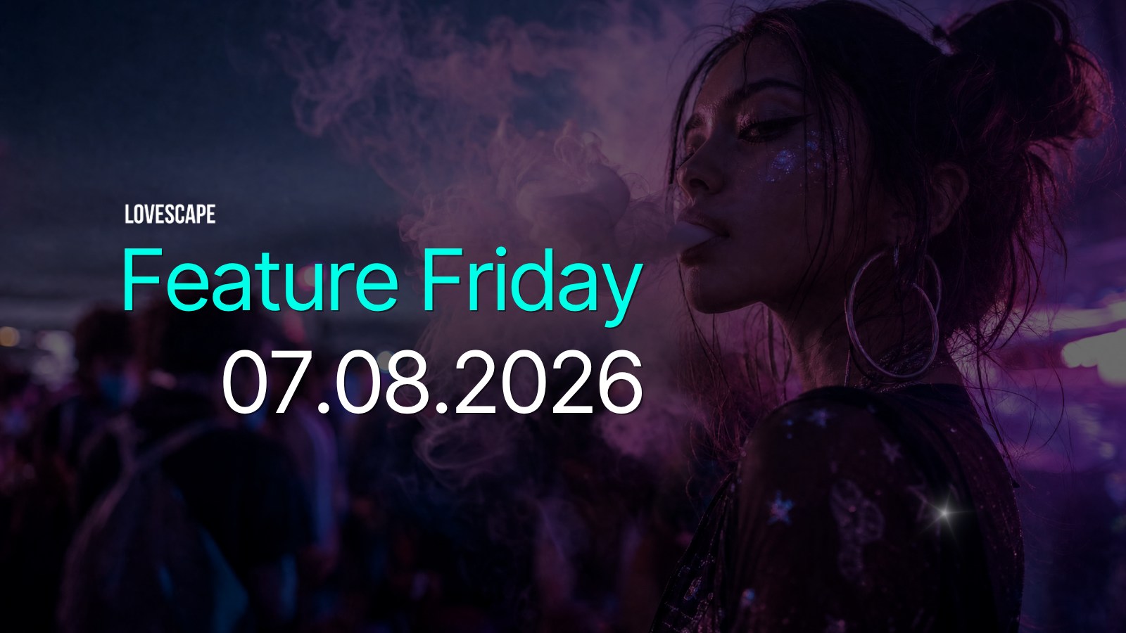 Lovescape.2 Klein update announcement, featuring unrestricted video actions, unlimited custom prompts, and chat feedback tools.