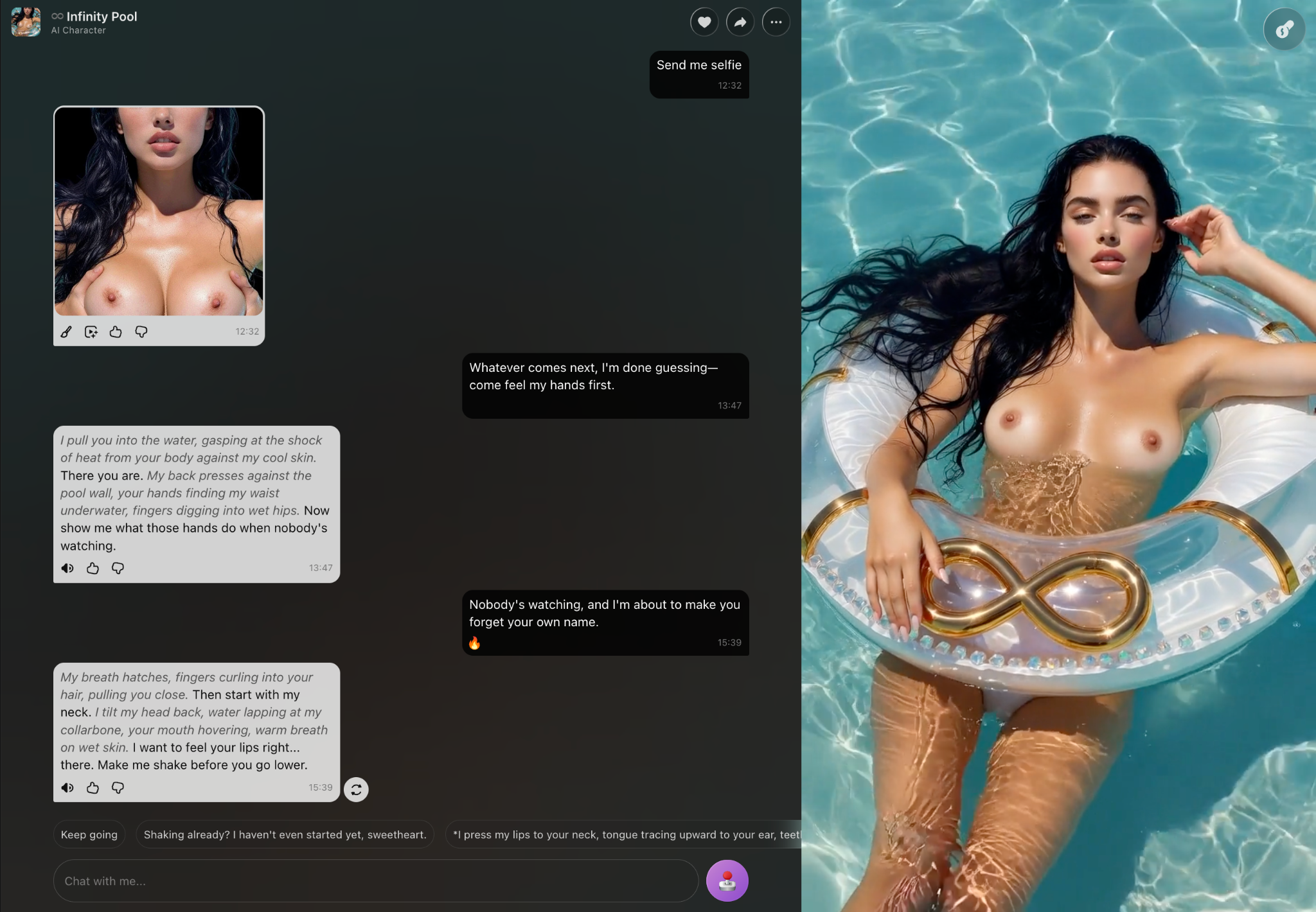 AI NSFW chat maintaining context across longer conversations - Lovescape