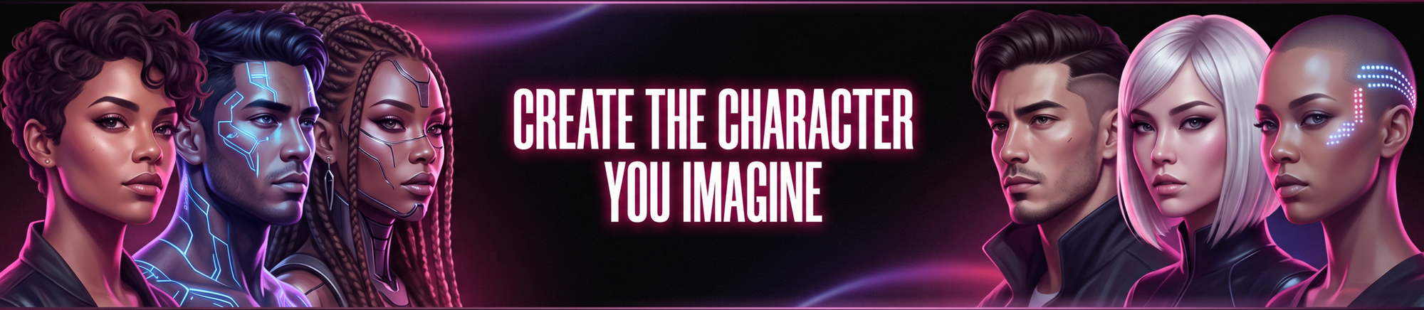 Diverse AI characters in realistic, anime, fantasy, and cyberpunk styles - Lovescape