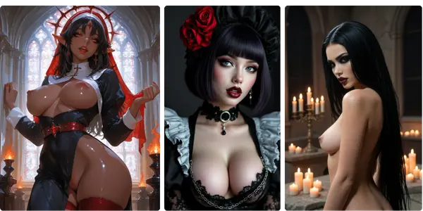 Gothic AI girlfriend gallery - Lovescape